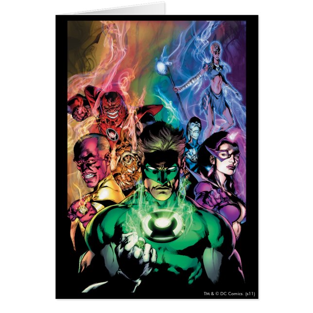 Groupe de Lantern Corps aux couleurs (Devant)