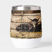 Groupe de Longhorns assis en terrain Distressed Wo (Arrière)