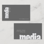 Groupe de médias - cartes de visite (Devant / Derrière)