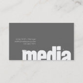 Groupe de médias - cartes de visite (Dos)