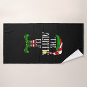 Groupe de Noël de la famille Elf Tante (Serviette de bain)