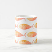 Groupe de poissons saumons Mug de café (Centre)