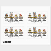 Groupe de stickers ou de marqueurs d'infirmières m (Feuille)