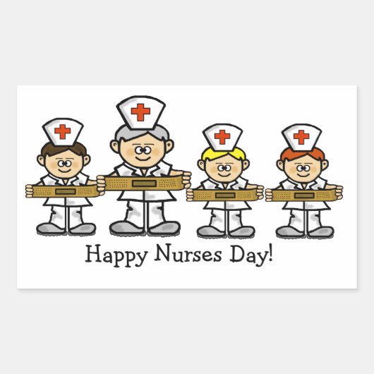Groupe de stickers ou de marqueurs d'infirmières m (Devant)