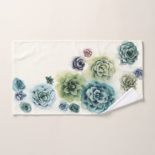 Groupe de succulents (Serviette à main)