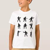Groupe de T-shirt d'hommes d'armée dans le noir (Devant)