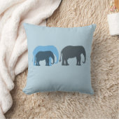 Groupe d'éléphants Coussin américain MoJo (Couverture)