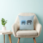 Groupe d'éléphants Coussin américain MoJo (Chaise)