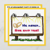 Groupe d'engagement des Faire-part de panneau (Devant / Derrière)