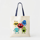 Groupe mignon de sac fourre-tout à monstres (Devant)