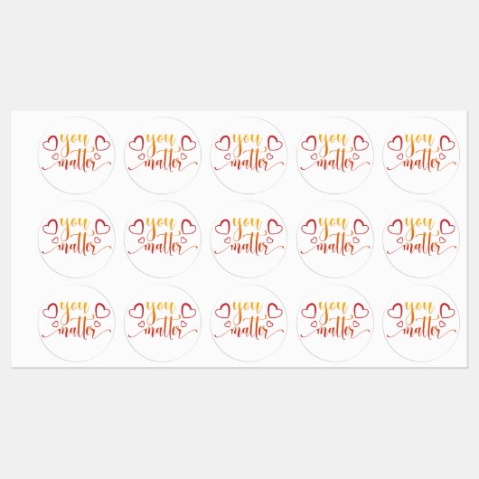 Groupe Motivationnel De 3 Stickers "You Matt" (Feuille)
