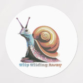 Groupe Motovationnel De 3 Stickers Snail Différent (Design 1)