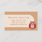 Groupon Owls mamls Calling Cards Contactkaartje (Achterkant)