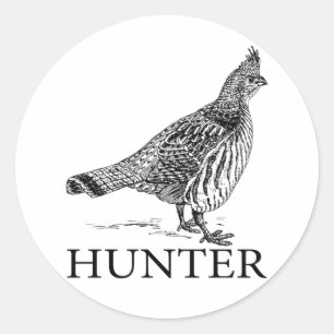 Grouse Hunter Ronde Sticker