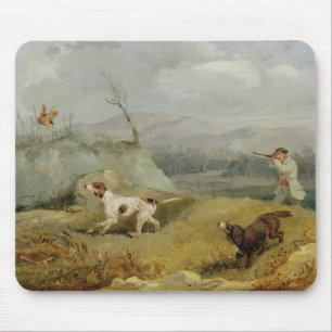Grouse schietsport (olie op doek) muismat