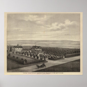 Grove Boerderij, Hays City, Kansas Poster