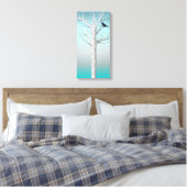 Grove de bouleau d'hiver avec canevas enveloppé 10 (Insitu(Chambre))