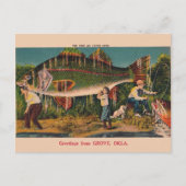  Grove Oklahoma Geviste postkaart (Voorkant)