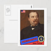 Grover Cleveland Baseball Card Briefkaart (Voorkant / Achterkant)