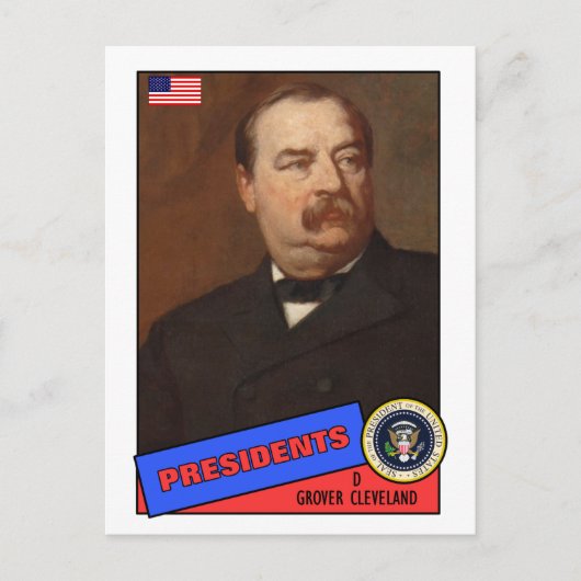 Grover Cleveland Baseball Card Briefkaart (Voorkant)