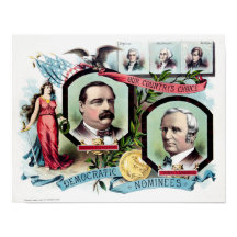 Grover Cleveland en Thomas Hendricks Election Pri