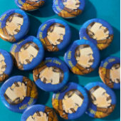 Grover Cleveland Meest Gemiddelde Pin Ronde Button 3,2 Cm