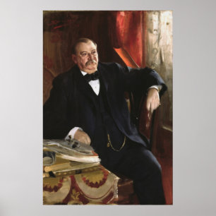 GROVER CLEVELAND Portret van Anders Leonard Zorn Poster