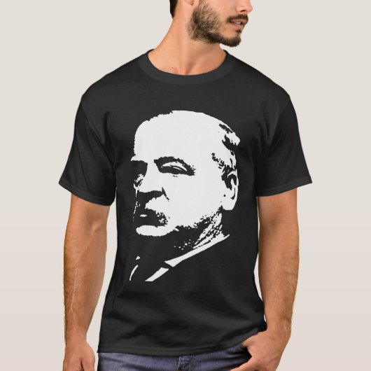 Grover Cleveland silhouette T-shirt (Voorkant)