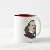 Grover Cleveland Tweekleurige Koffiemok (Voorkant rechts)