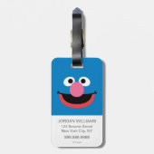 Grover Face Art Bagagelabel (Achterkant verticaal)