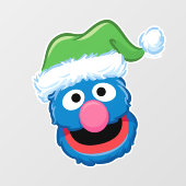 Grover First Kerstfeestdag Raamsticker (Vel)