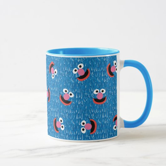 Grover Furry Face Pattern Mok (Rechts)