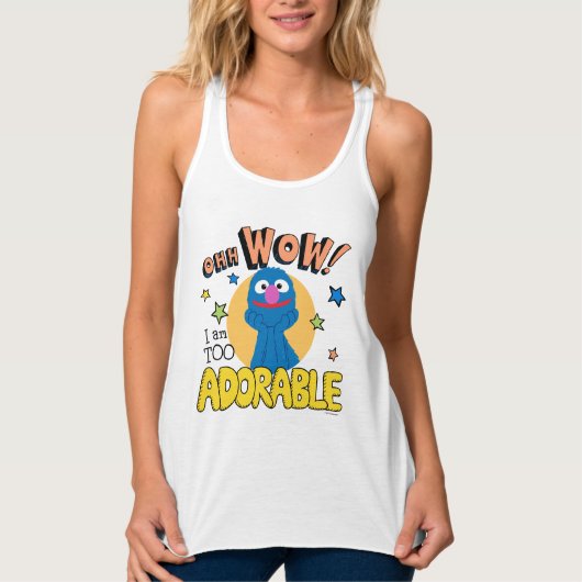 Grover | Ik ben te adorabel Tanktop (Voorkant)