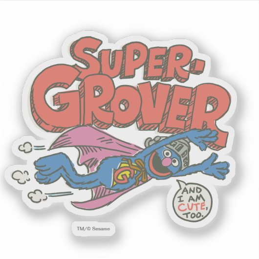 Grover  Kinder Sticker (Voorkant)