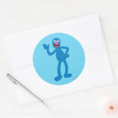 Grover Staand Ronde Sticker (Envelop)
