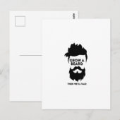 Grow a beard then we'll talk briefkaart (Voorkant / Achterkant)