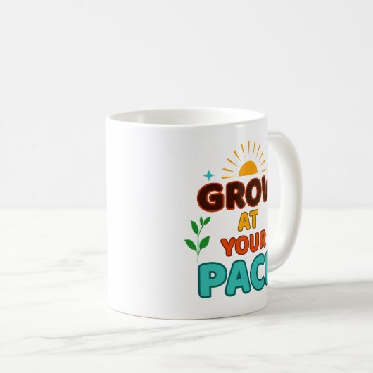 Grow at Your Pace - Mug (Devant droit)