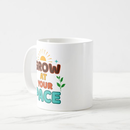 Grow at Your Pace - Mug (Devant gauche)
