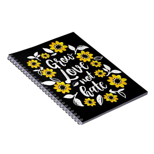 Grow Love Note Hate Carnet (Côté Droit)