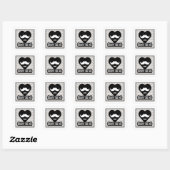 Grow The Mo - Stickers - Édition Coeur (Feuille)