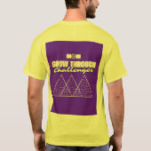 Grow Through Challenges – Inspirational t shirt  (Achterkant)