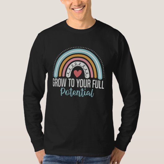 Grow To Your Full Potential Occupational Therapy Q T-shirt (Voorkant)