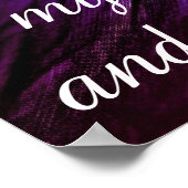 Grow Wild My Child Decor Poster Purple Blue (Coin)