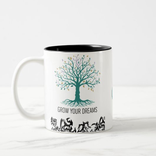 Grow Your Dreams Mug – Follow Your Dreams Inspirat (Gauche)
