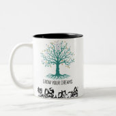 Grow Your Dreams Mug – Follow Your Dreams Inspirat (Gauche)