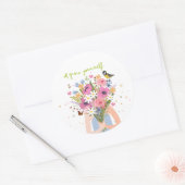 "Grow Yourself" Circle Sticker (Envelop)