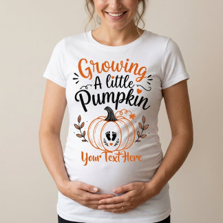 Growing A Little Pumpkin Zwangerschapsaankondiging Tri-Blend Shirt