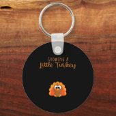 Growing A Little Turkey Thanksgiving  Sleutelhanger (Voorkant)
