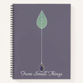 Growing Gradient Symbol | From Seed to Leaf Line Notitieboek