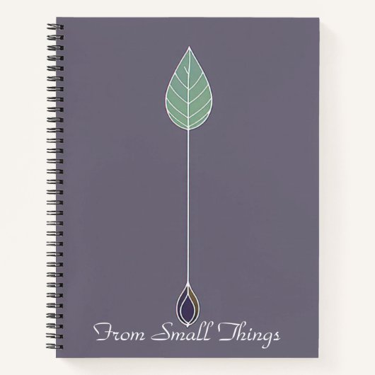 Growing Gradient Symbol | From Seed to Leaf Line Notitieboek (Voorkant)